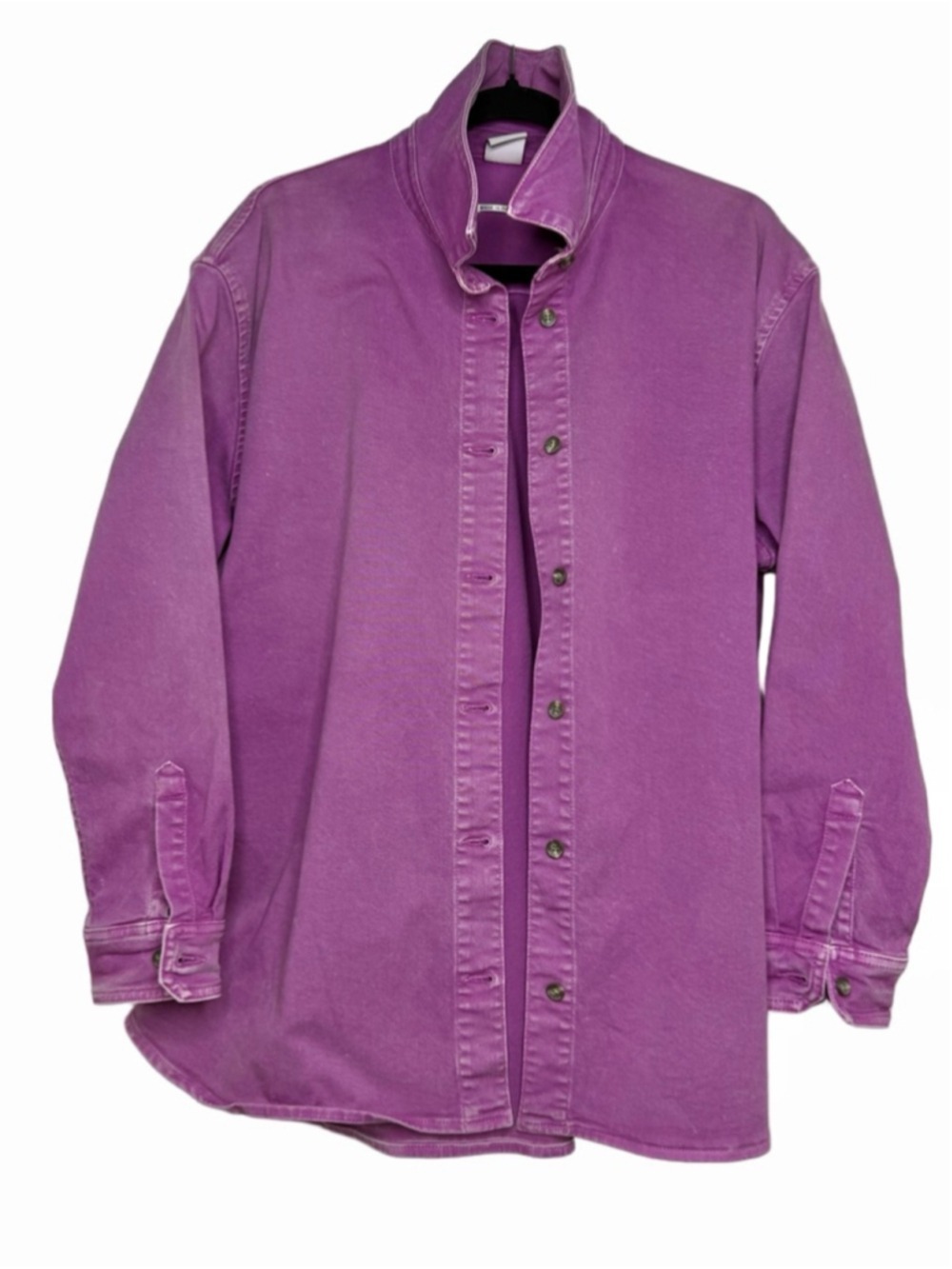Won Hundred Purple Orchid Zara Heavy Oversized Denim Jacket Top 38 - Picture 5 of 11